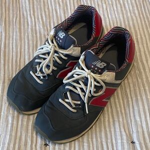 New Balance Black and Red Athletic Shoes